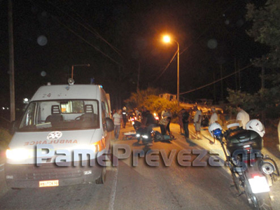 Τροχαίο ατύχημα στην Πρέβεζα